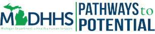  Pathways to Potential green and white logo